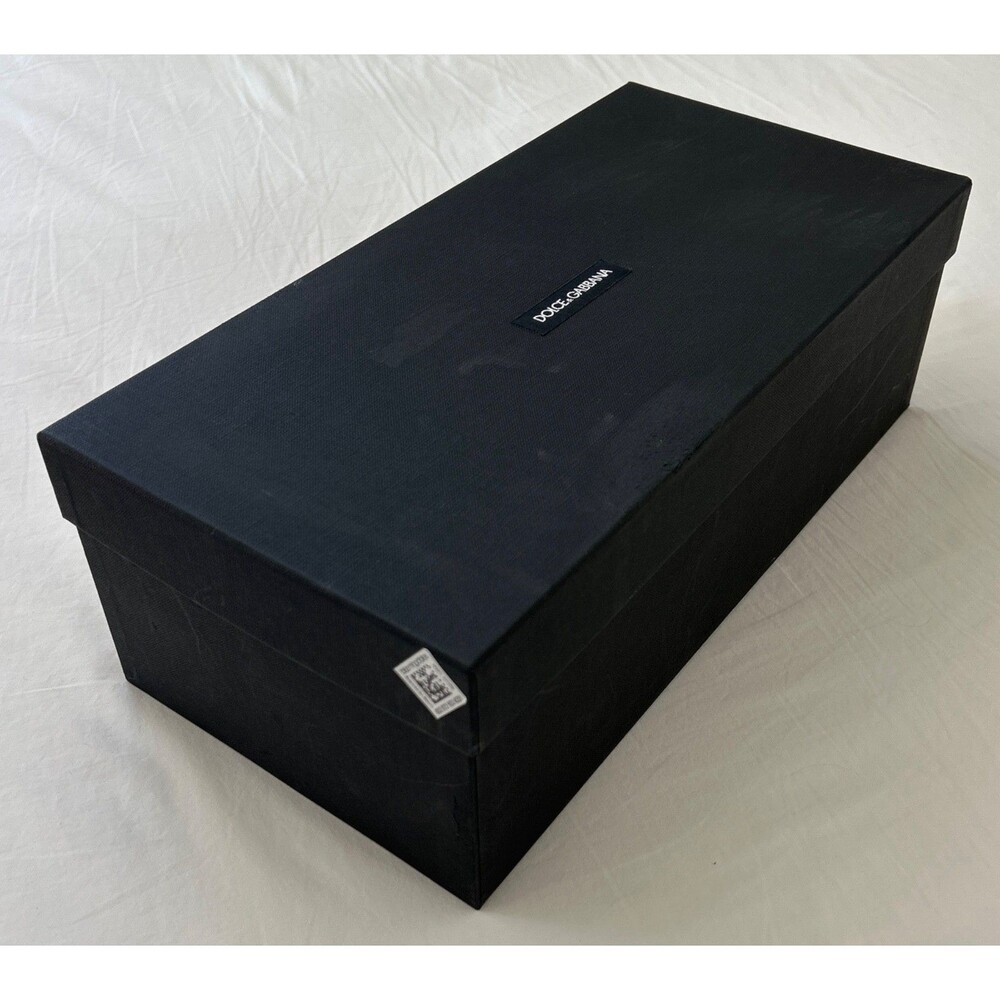 Authentic Dolce & Gabbana Black Empty Shoe Box 14" x 6.75" x 4.75" with Lid